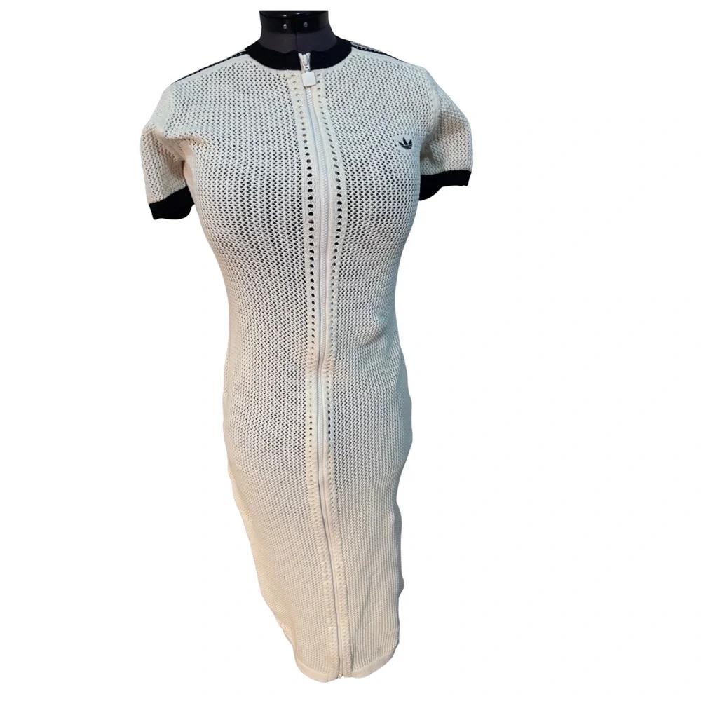 Adidas Cream Maxi Dress - Picture 4 of 5